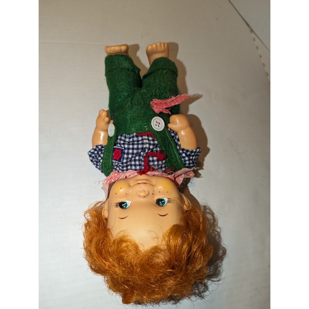 Vintage 1960's 10" Vinyl Smiling Doll Japan Freckles Red Hair Rare Boy Kid - Picture 3 of 5